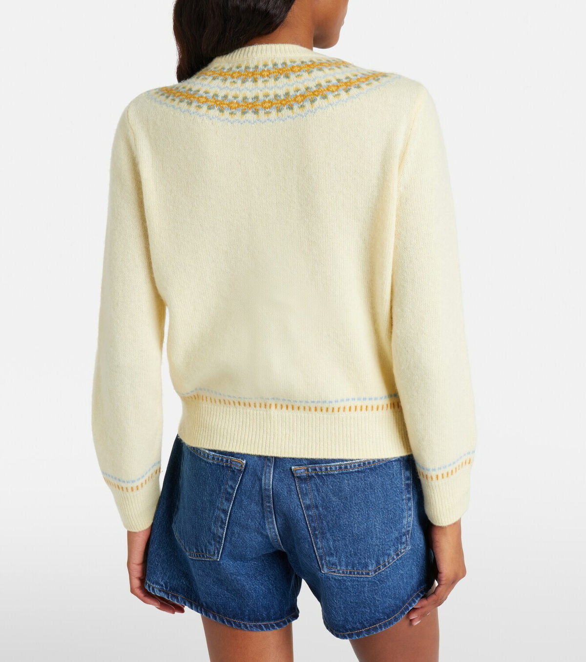 Dôen Olympe Fair Isle wool-blend cardigan