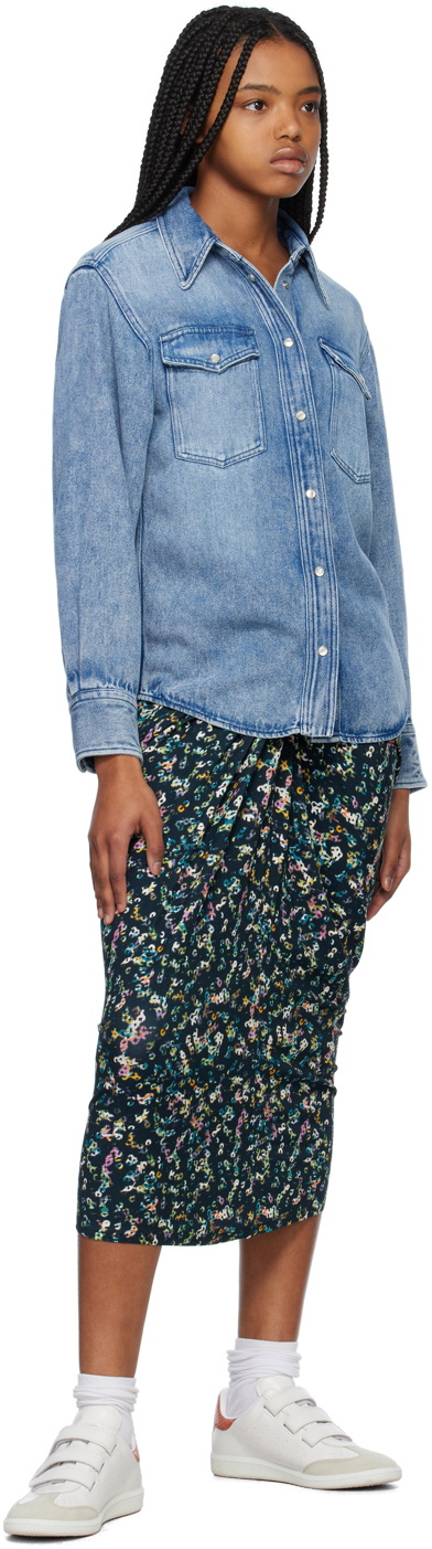 Isabel Marant Etoile Blue Tahis Denim Shirt Isabel Marant Etoile