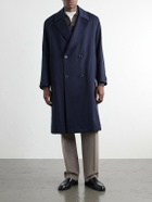 Paul Smith - Double-Breasted Wool-Twill Coat - Blue