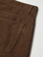 Folk - Straight-Leg Cotton-Corduroy Trousers - Brown