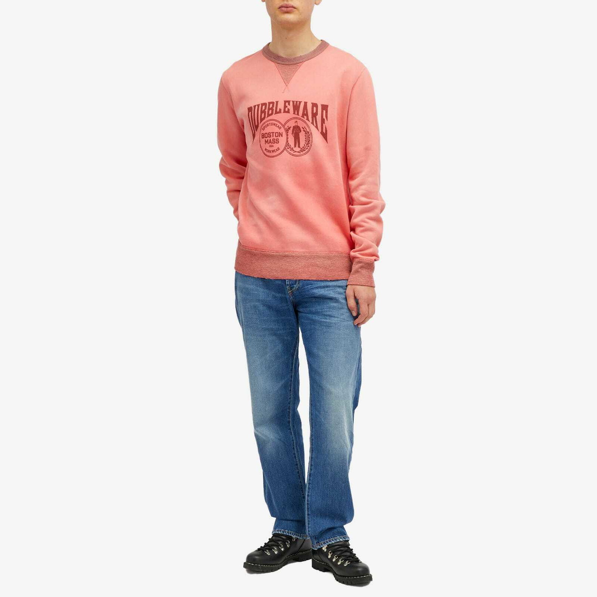Dubbleware Men's Double Disc Sweatshirt in Vintage Red