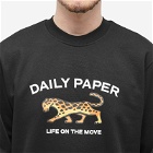 Daily Paper Men's Radama Tiger Crew Sweater in Black