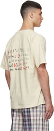 Gentle Fullness Beige Recycled Cotton T-Shirt