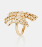 Ondyn Fringe 14kt gold ring with diamonds