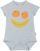 TINYCOTTONS Baby Blue Smile Bodysuit