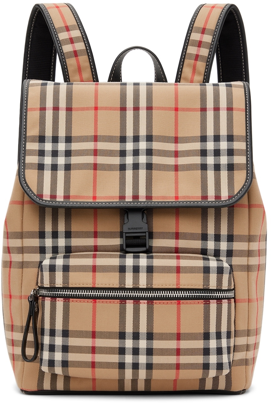 Burberry Kids Beige Vintage Check Bag Burberry