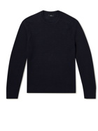 Theory - Riland Ribbed Cotton-Blend Sweater - Blue