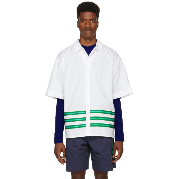 Photo: Kenzo White Striped Hawaiian Shirt