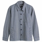 Barbour Men's Ticking Stripe Overshirt in Indigo Stripe