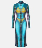 Jean Paul Gaultier Printed midi dress