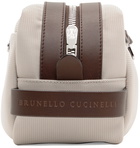 Brunello Cucinelli Beige Beauty Pouch