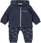 Moncler Enfant Baby Navy Printed Tracksuit