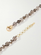 éliou - Brody Gold-Plated Quartz Beaded Necklace