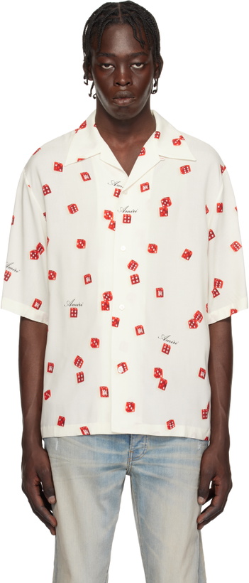Photo: AMIRI Off-White 'Amiri Dice' Bowling Shirt