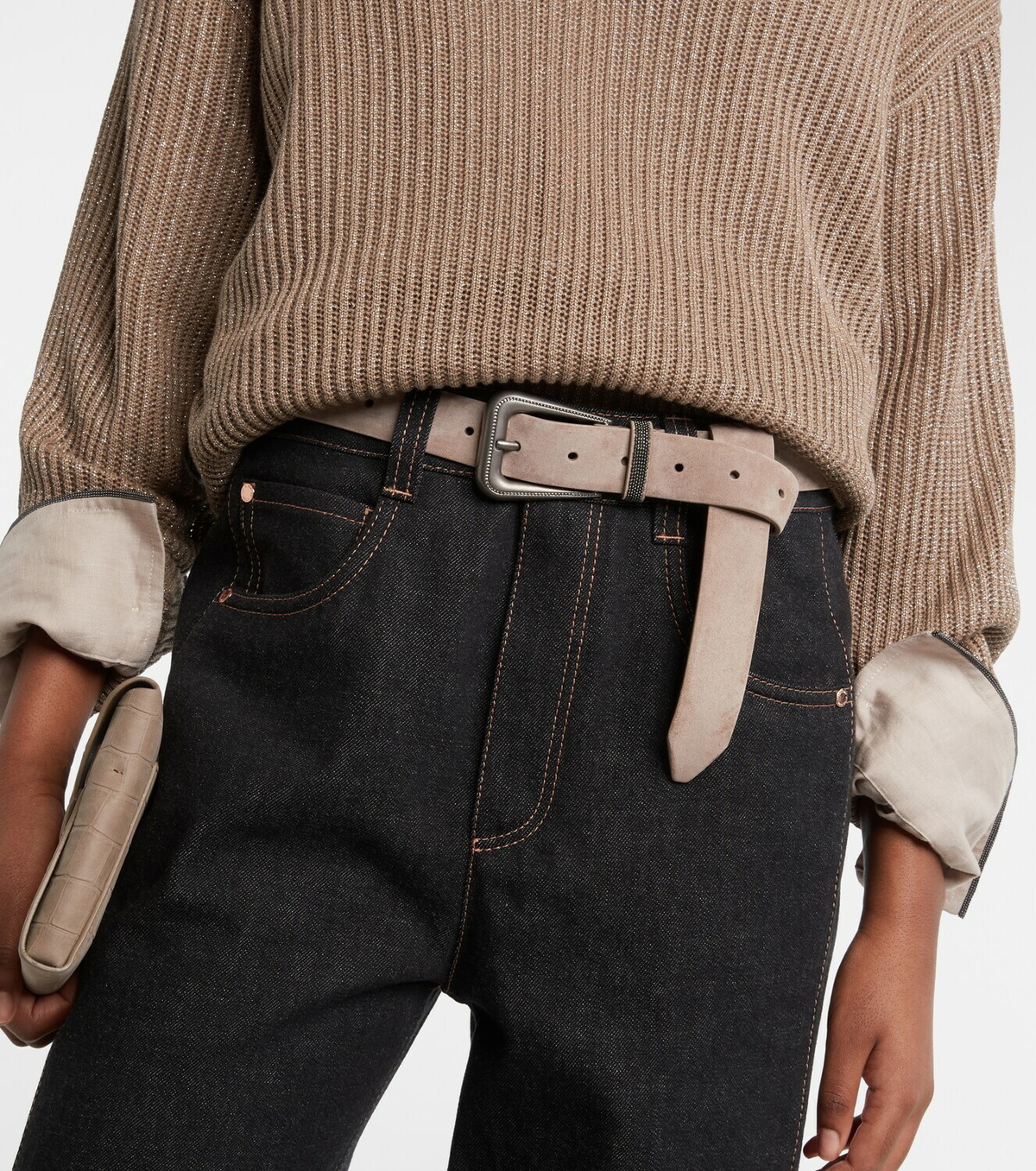 Brunello Cucinelli Suede belt