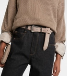 Brunello Cucinelli Suede belt