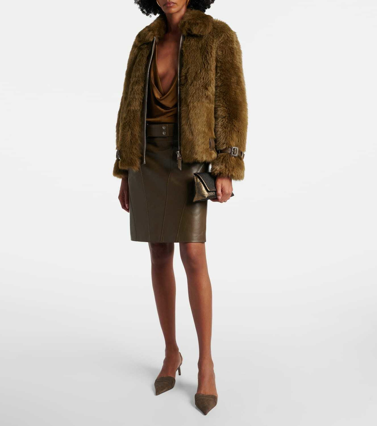 Tom Ford Leather miniskirt