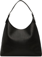 BY FAR Black Camryn Washed Leather Shoulder Bag