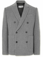 Loewe - Double-Breasted Wool-Blend Blazer - Gray