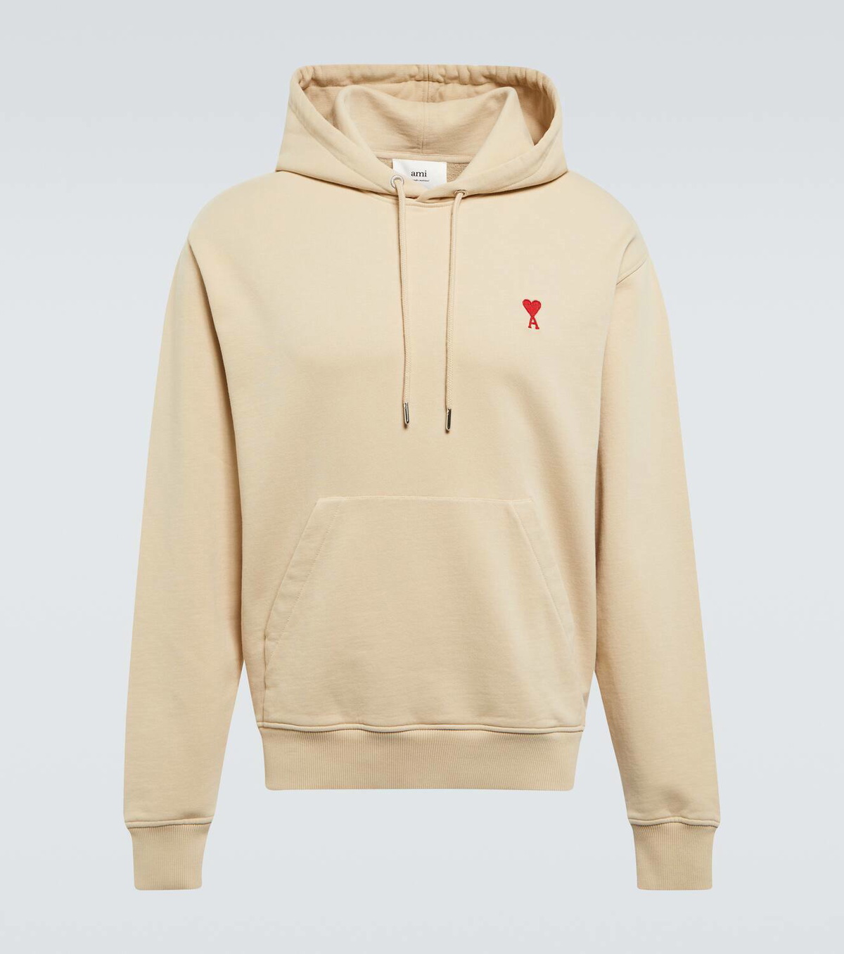 Ami Paris Ami de Coeur cotton jersey hoodie
