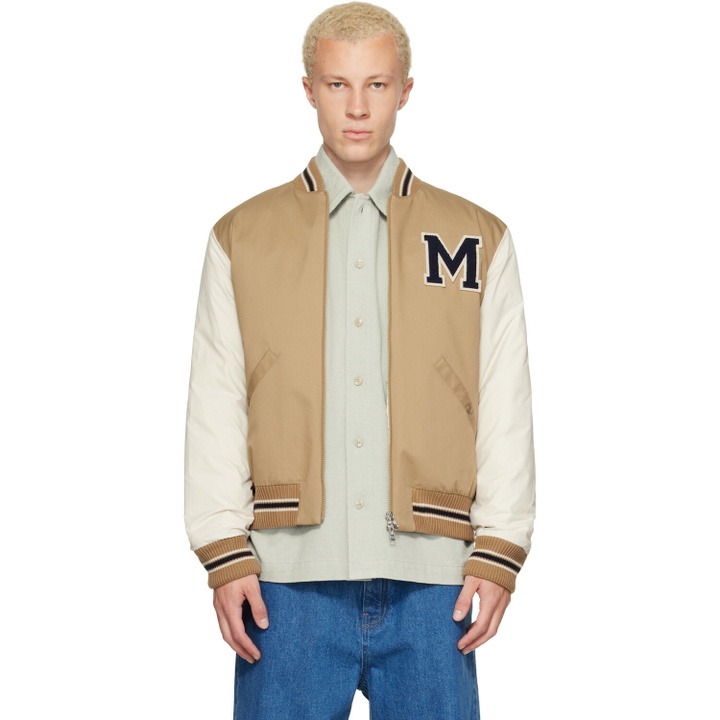 Photo: Moncler Beige Oreane Down Bomber Jacket