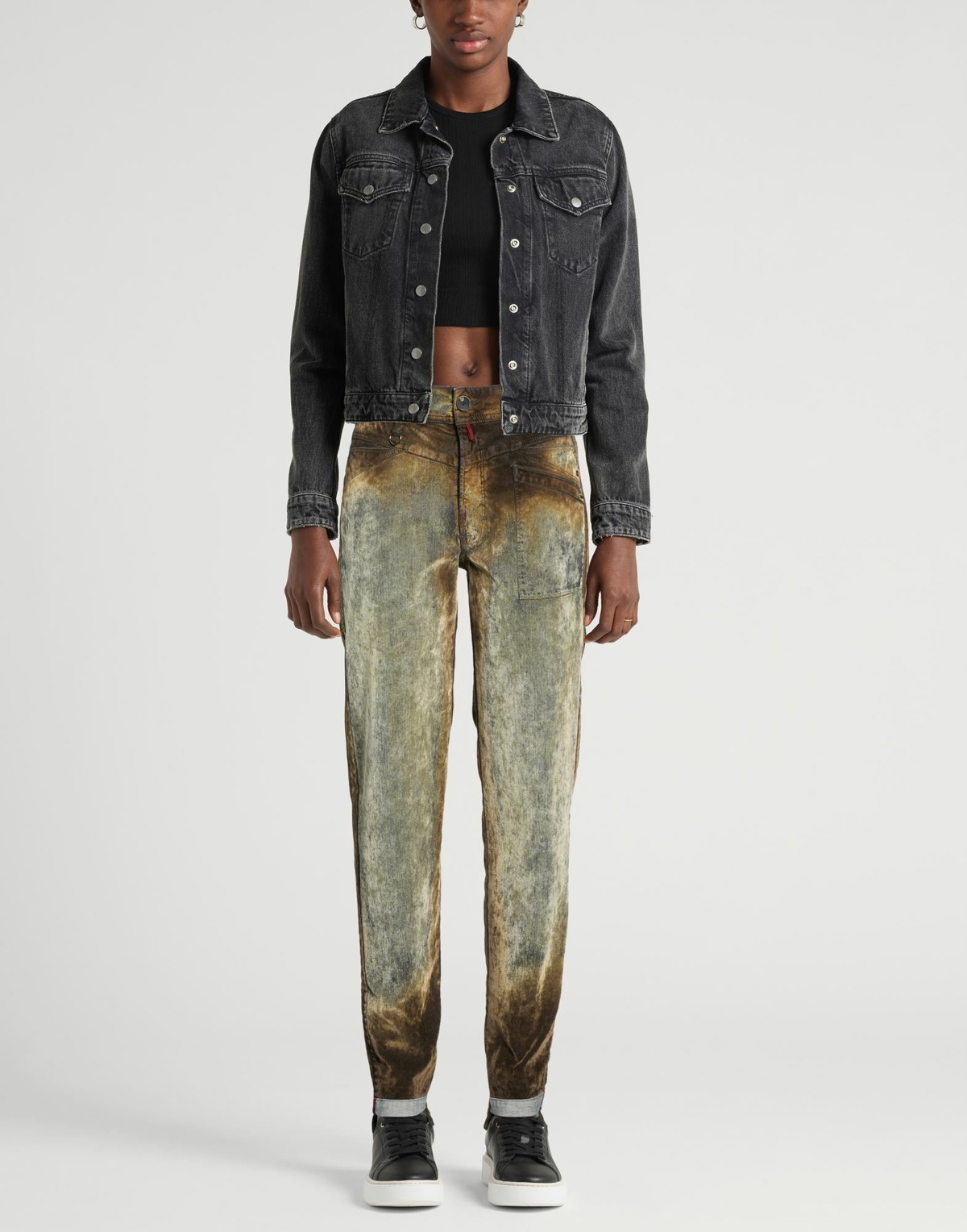 High Womens Jeans in Military green