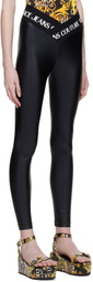 Versace Jeans Couture Black Asymmetric Leggings