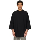 Fear of God Black Cotton Wool Oxford Relaxed Short Sleeve Shirt
