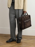 Officine Creative - Jules 003 Airbrushed Suede Briefcase