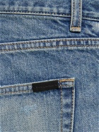 SAINT LAURENT Relaxed Straight Cotton Denim Jeans