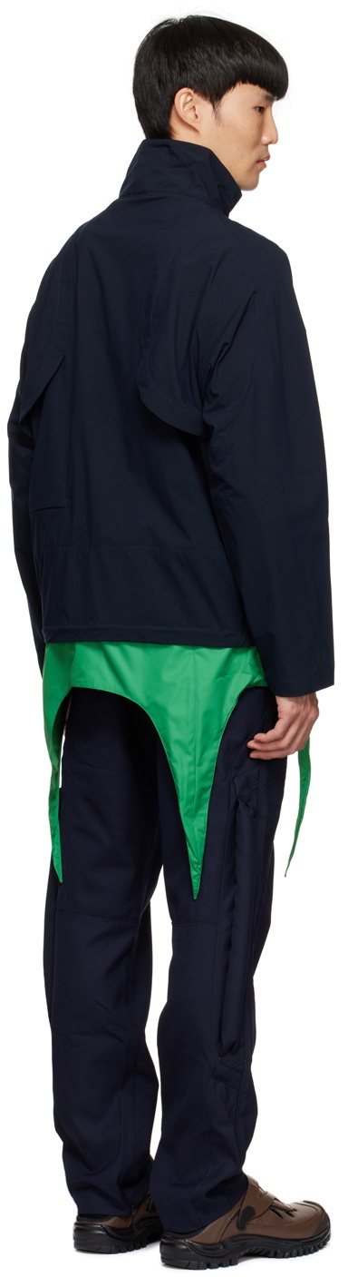 Kiko Kostadinov Navy Packable Depero Jacket Kiko Kostadinov