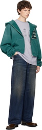 ERL Green Letterman Hoodie