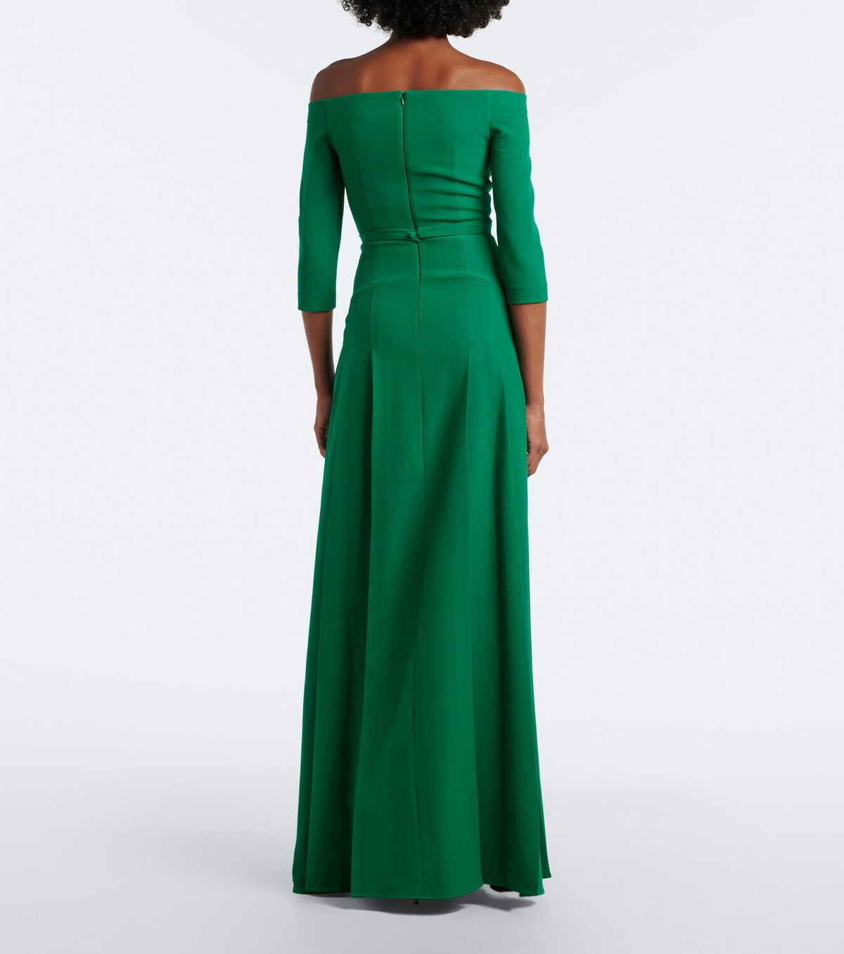 Safiyaa Amadora off-shoulder crêpe gown