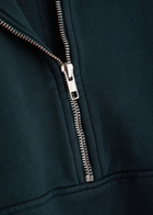 Colorful Standard Half-zip Cotton Sweatshirt Navy