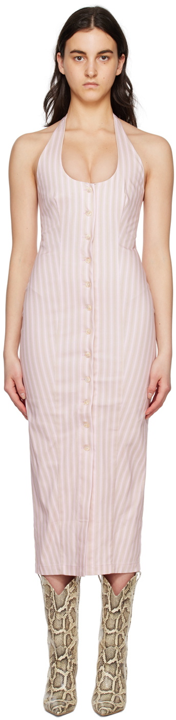 Miaou Pink Salem Midi Dress Miaou