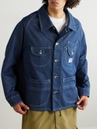 Story mfg. - Wonky-Wear Circuit Indigo-Dyed Organic Denim Jacket - Blue