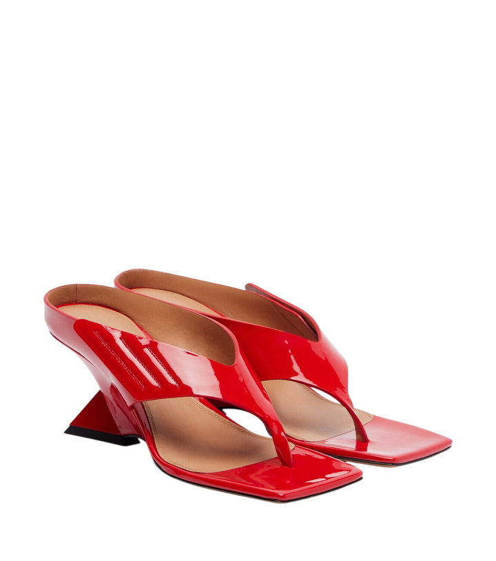 Photo: The Attico Cheope patent leather thong sandals