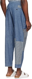 Universal Works Blue Patched Trousers
