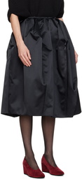 Comme des Garçons Black Structured Midi Skirt