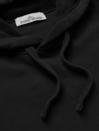 Stone Island - Logo-Appliquéd Cotton-Jersey Hoodie - Black