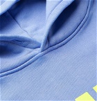 Pasadena Leisure Club - Logo-Print Fleece-Back Cotton-Jersey Hoodie - Blue