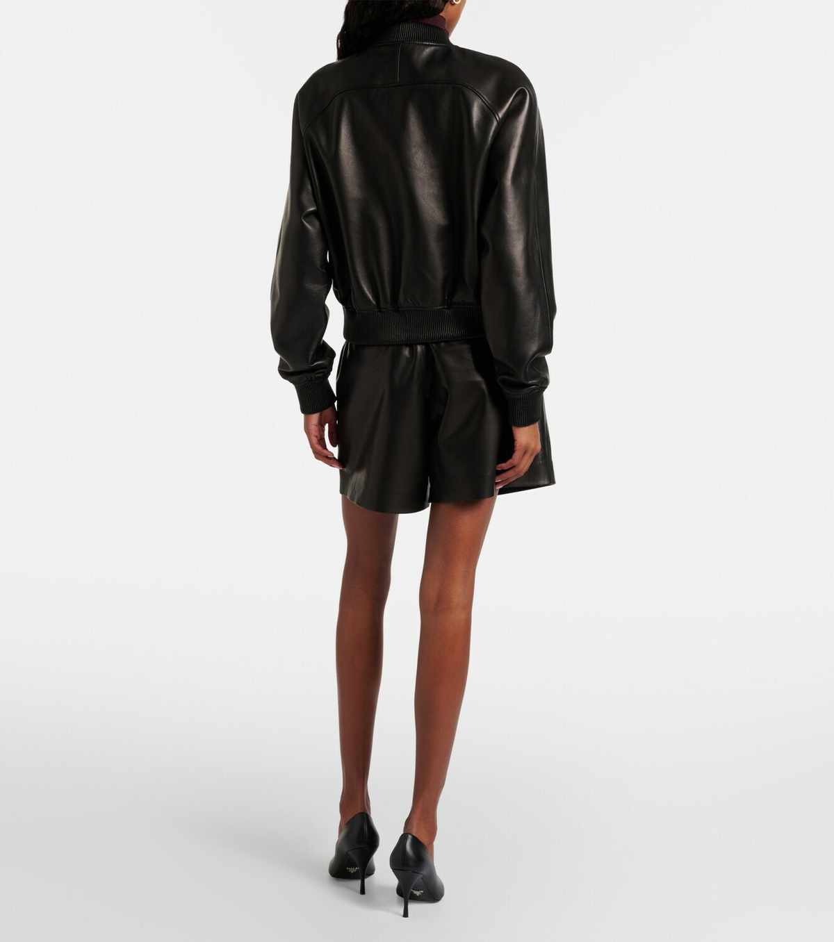 Joseph Quinn leather bomber jacket