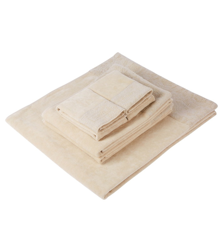 Photo: Versace Home Barocco set of 5 cotton terry towels