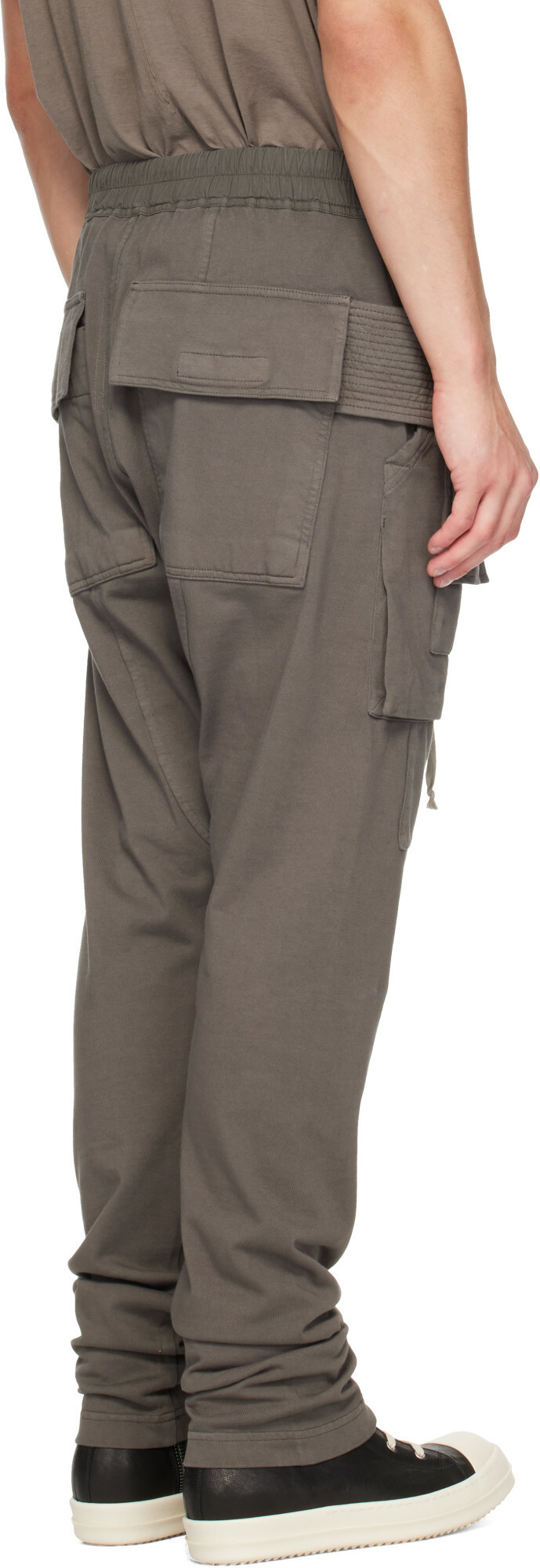Rick Owens DRKSHDW Gray Tower Creatch Drawstring Cargo Pants