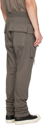 Rick Owens DRKSHDW Gray Tower Creatch Drawstring Cargo Pants