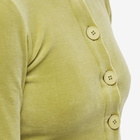 Peachy Den Women's Celeste Velour Cardigan in Grape