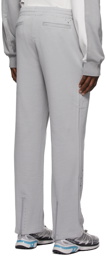 C2H4 Grey Asteroid Rivet Zippered Lounge Pants