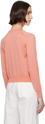 Maison Kitsuné Pink Bold Fox Head Patch Regular Cardigan