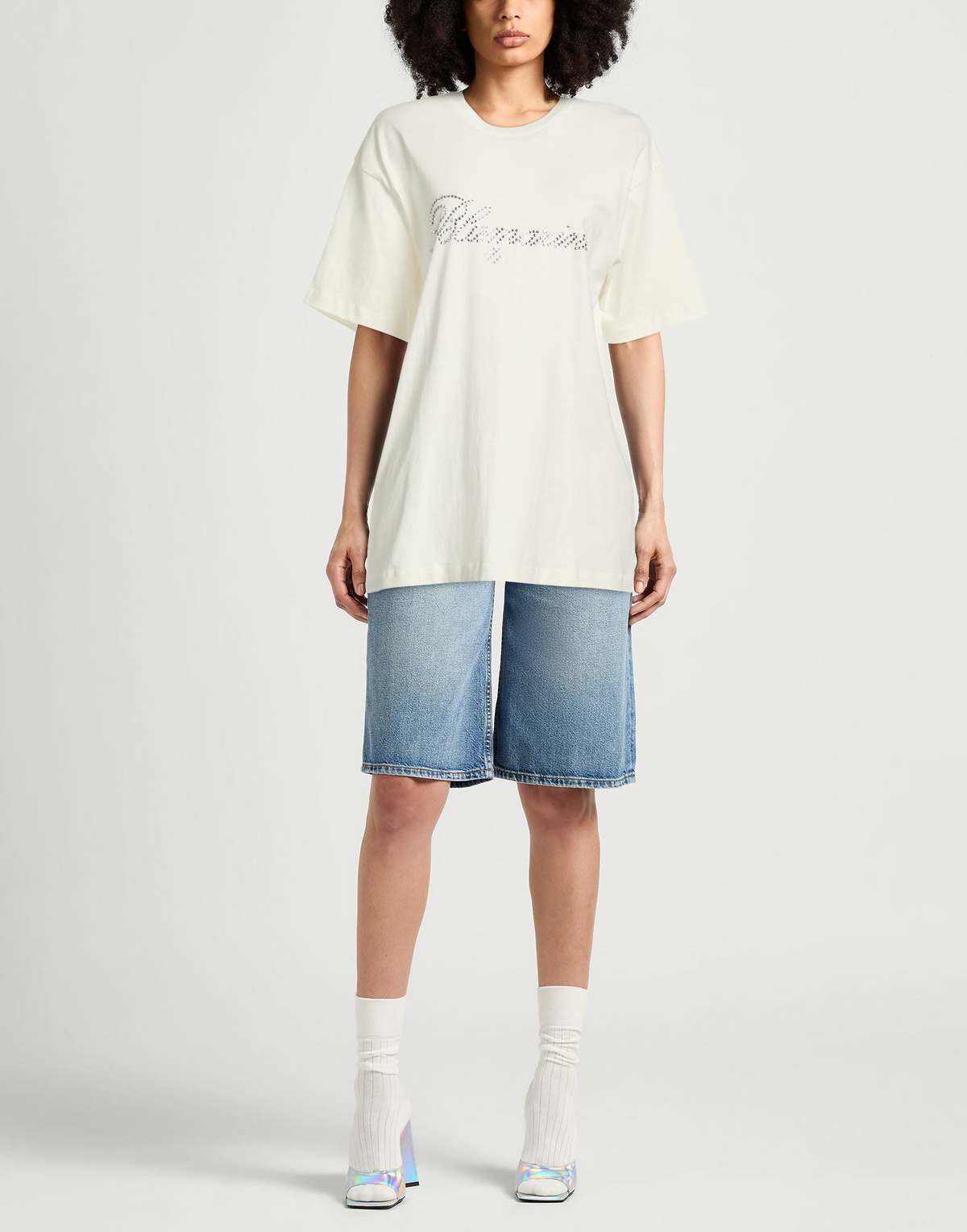 Blumarine Womens T-shirt Ivory