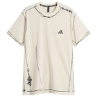 Adidas x Song for the Mute Running T-Shirt in Halo Ivory